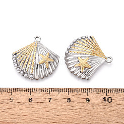 Подвески из нержавеющей стали 304 и искусственного жемчуга&nbsp;STAS-T073-71GP