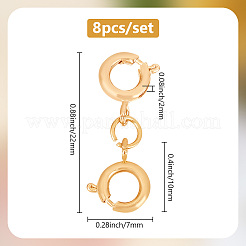 Латунные застежки с двойным пружинным кольцом&nbsp;FIND-AB00055