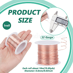 1 рулон медной проволоки для рукоделия CWIR-NB0001-03A