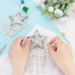 Кисточка из стеклянных бусин&nbsp;PATC-FG0001-73