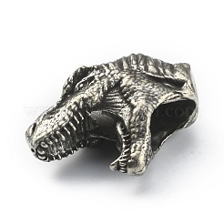 Perline in ottone a forma di testa di dinosauro&nbsp;FIND-WH0143-86AS