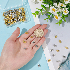 100 шт. 2 цвета бусины из сплава в тибетском стиле&nbsp;FIND-ME0001-21