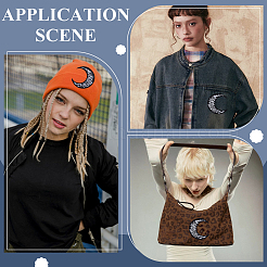 6 шт. полиэстеровые пришивные заплатки&nbsp;DIY-GO0002-70