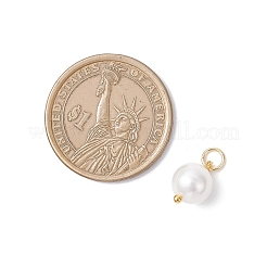 Круглые подвески из ракушечного жемчуга PALLOY-JF04476-01