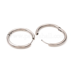 Orecchini a cerchio huggie in acciaio inossidabile 201 anti-ossidazione&nbsp;EJEW-L250-01G-P