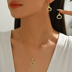 Комплекты из латунных серег и ожерелий с микропаве из прозрачных кубических цирконий овальной формы для женщин QH5854