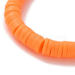 3шт 3 стиля полимерная глина Heishi серфер стрейч браслеты набор&nbsp;BJEW-TA00264