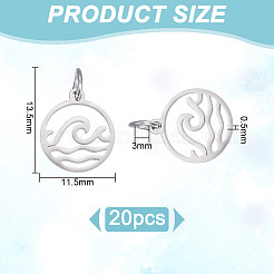 20 шт. подвески из нержавеющей стали 304 STAS-UN0060-57