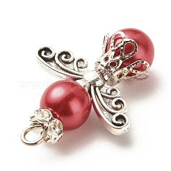 Кулоны из стекла с жемчугом и росписью для выпечки&nbsp;PALLOY-JF01576