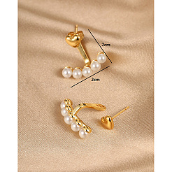 Véritables boucles d'oreilles en alliage plaqué or 18 carat&nbsp;EE2751-1