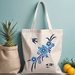 6 шт. 4 шт. компьютерная вышивка с изображением ласточки и цветка PATC-WR0001-02