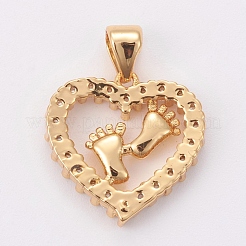 Латунные микро проложить кубического циркония подвески&nbsp;ZIRC-K076-08G