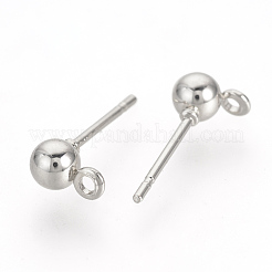 Железные шарики серьги&nbsp;KK-R071-09P