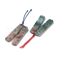 Большие подвески из натуральной хризоколлы G-Q017-01