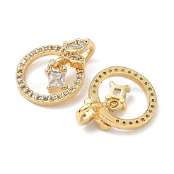 Латунные микро проложить кубического циркония подвески&nbsp;KK-Q068-28G