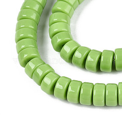 Непрозрачные сплошные цветные стеклянные бусины&nbsp;LS-GLAA-N026-3x6mm-07