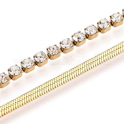 Многослойные браслеты из нержавеющей стали 304 BJEW-T022-13G