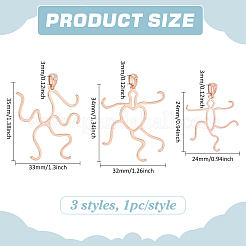 3 шт. 3 стиля 925 оправы кабошона для подвески из стерлингового серебра&nbsp;STER-PH0003-12