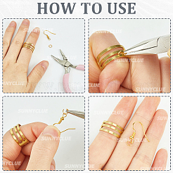 6 шт. 3 стиля латунных колец&nbsp;FIND-SC0010-81