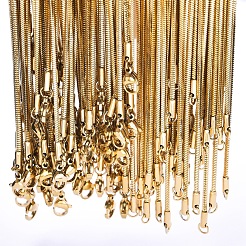 Ожерелья из квадратной цепочки-змейки из нержавеющей стали 304 толщиной 1.5 мм&nbsp;TW4888-2