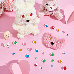 80шт. 40 стиля стеклянных кукольных глаз&nbsp;DIY-PH0030-60