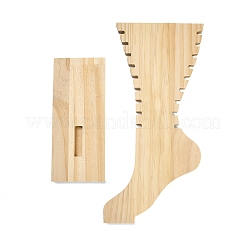 Beinförmige Holzfußkettchen-Präsentationsständer&nbsp;WD-CBA482F-01B