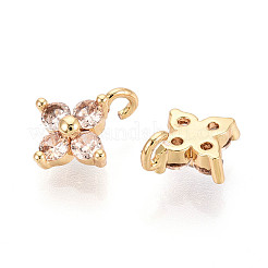 Pendentifs avec zircon cubiques à micro-pavés en laiton&nbsp;KK-D356-07I-G