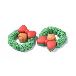 Cabochons en résine opaque sur le thème de Noël&nbsp;RESI-F042-01B