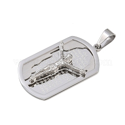 Подвески из нержавеющей стали 304 с темой Иисуса&nbsp;STAS-D387-01B-P