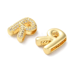 Dia-Charms mit Gestellbeschichtung aus Messing mit Mikropavé-Zirkonia&nbsp;KK-C084-34G-R