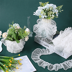 10 м полиэстеровая плиссированная кружевная лента для отделки&nbsp;DIY-GF0009-03C