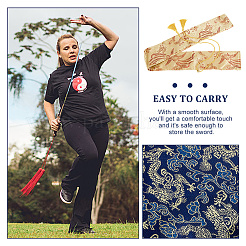 3 комплект футляра для меча из двухцветного шелкового материала AJEW-HY0001-86