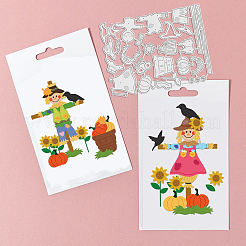Vogelscheuche Kohlenstoffstahl Stanzformen Schablonen&nbsp;DIY-WH0309-165