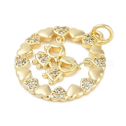 Стойки обшивки латунь микро проложить Циркон подвеску&nbsp;KK-H509-33G