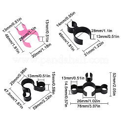 24шт 4 стиля пластиковый держатель для бутылки шампанского одинарный AJEW-GF0002-01