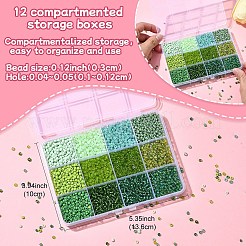 Наборы для изготовления браслетов из круглых стеклянных бусин своими руками&nbsp;DIY-YW0010-35