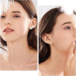 100 pièce de boucles d'oreilles à clip en acier inoxydable 316&nbsp;STAS-UN0034-23
