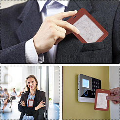 Пластиковый держатель для визитных карточек из ПВХ&nbsp;AJEW-WH20006-351A-03