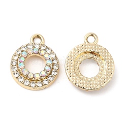 Подвески со стразами из сплава с ультрафиолетовым покрытием PALLOY-A004-07G