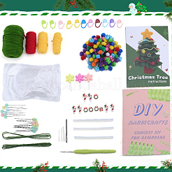 1 kit d'outils de tricot de Noël à faire soi-même&nbsp;DIY-SC0026-49A