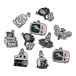 16pcs 8 Arten Zinklegierungs-Emaille-Anhänger&nbsp;ENAM-CJ0006-68