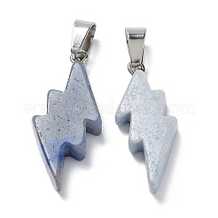 Gefärbte und erhitzte natürliche blaue Aventurin-Anhänger&nbsp;G-C057-01P-01