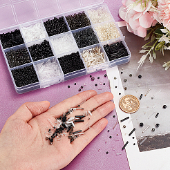 15 стиль стеклянные круглые бусины и стеклярус&nbsp;SEED-PH0001-86