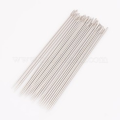 炭素鋼ミシン針  ダーニング針  プラチナ  55x0.7mm  穴：0.5mm&nbsp;E253-8