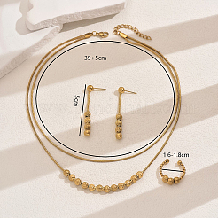 Винтажный комплект из двухслойных ожерелий GW6989