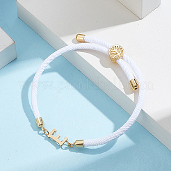 1 bracelet coulissant réglable en nylon pour femme&nbsp;BJEW-LP0001-33E-G
