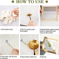 Fabrication de papier en bois&nbsp;DIY-WH0171-46B