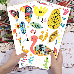 4 шт. 4 стиля водонепроницаемые декоративные наклейки из ПВХ с изображением цветов и ангелов DIY-WH0657-058