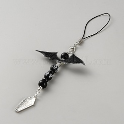 Подвески для мобильных ремешков из сплава железа и цинка HJEW-WH0130-01C