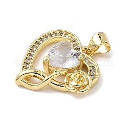 Латунные микро проложить кубического циркония подвески&nbsp;KK-L239-040G